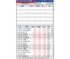 1413순간체결량